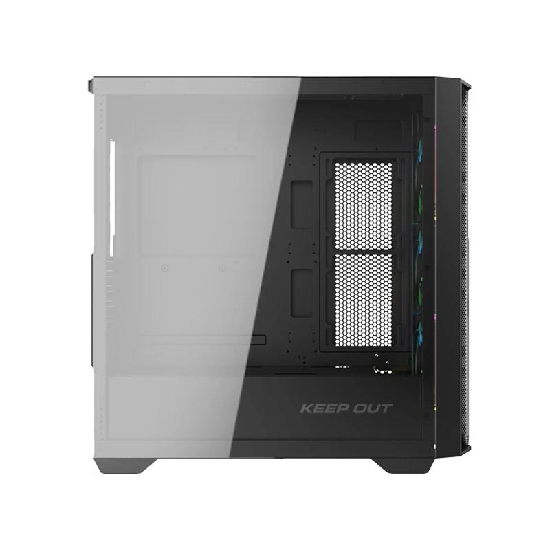 Keep Out Caja M-Atx KO XC-500 ARGB USB3 BlackGlass - Imagem de Detalhe 2