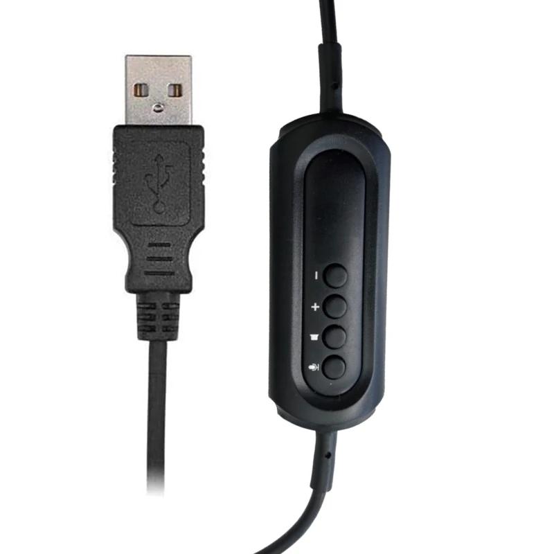 EWENT EW3568 Auricular USB+micrófono cable  2,1m - Imagem de Detalhe 1