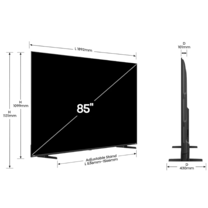 Hisense 85A6Q TV 85" UHD SMART TV DOLBYVISION DTSX - Imagem de Detalhe 1