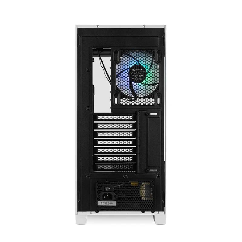 NOX Semitorre HUMMER ETHER Cristal Curvo Negro&Bla - Imagem de Detalhe 2