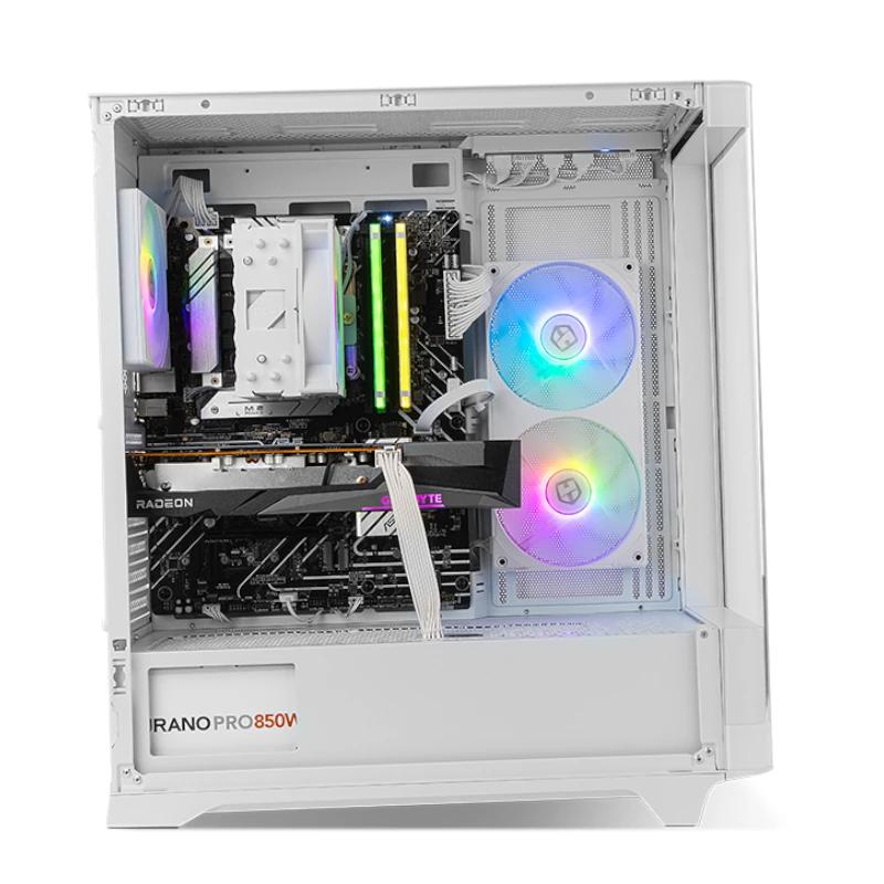 NOX Semitorre HUMMER ETHER  Cristal Curvo Blanco - Imagem de Detalhe 1