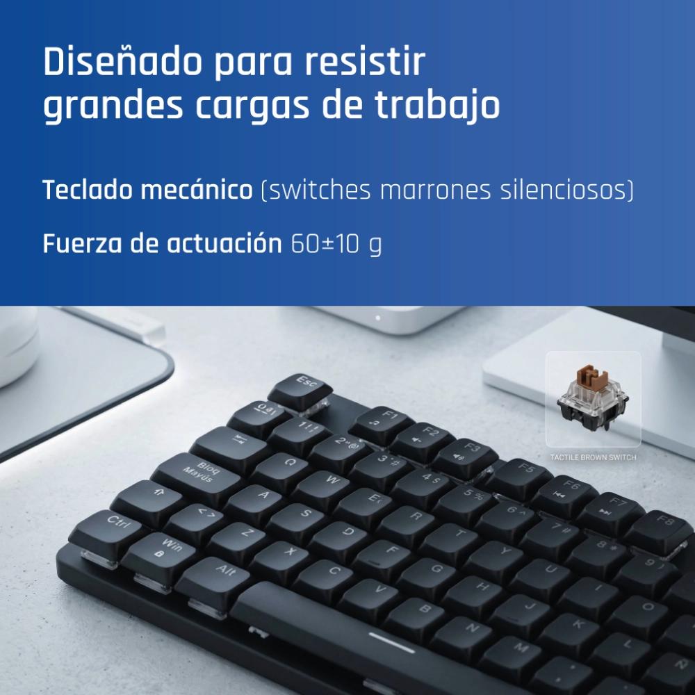 iggual Teclado USB mecánico CK-MECHA-105T negro - Imagem de Detalhe 1