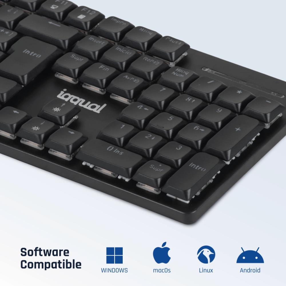 iggual Teclado USB mecánico CK-MECHA-105T negro - Imagem de Detalhe 3