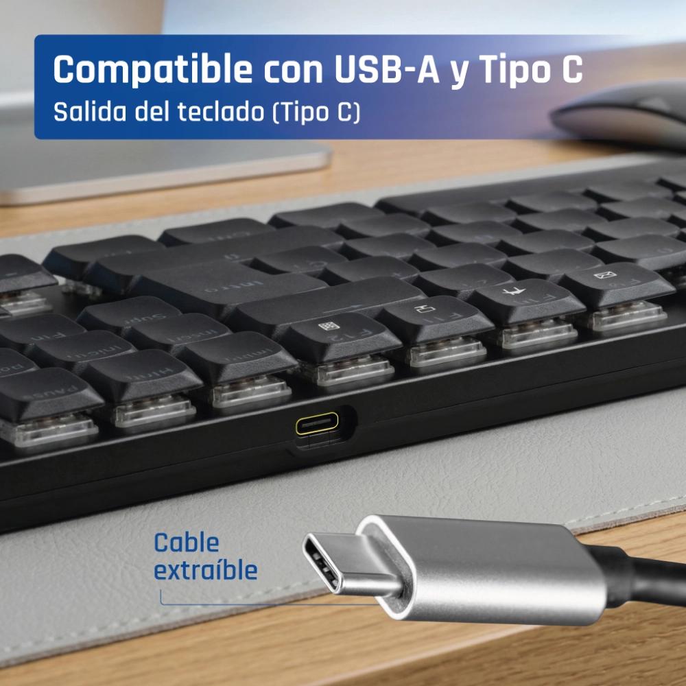 iggual Teclado USB mecánico CK-MECHA-105T negro - Imagem de Detalhe 5