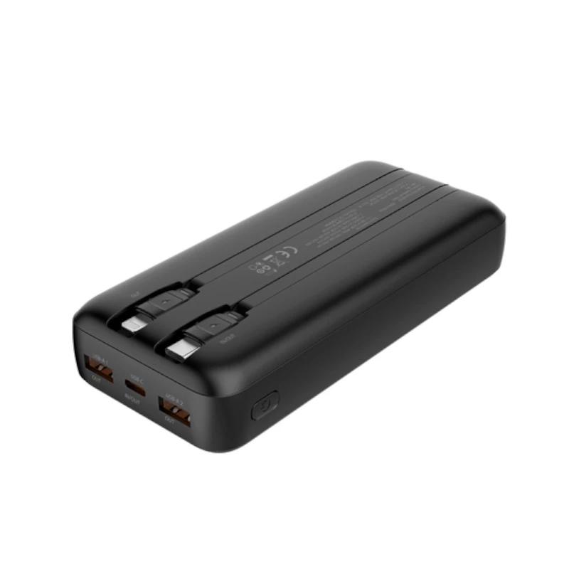 Coolbox PowerBank DP10 10000MAH LCD Negro Carg Ráp - Imagem de Detalhe 1