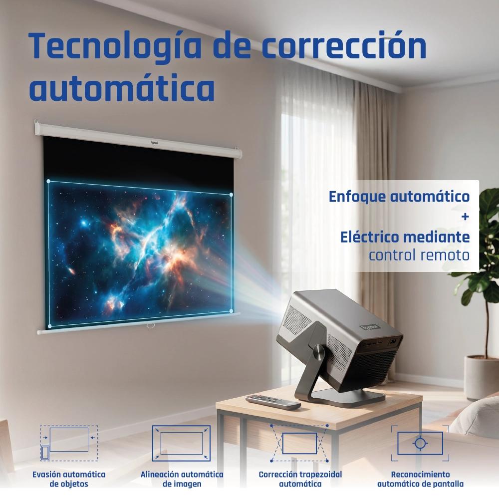 iggual Mini proyector 4K 1080p Pro 800ANSI Android - Imagem de Detalhe 2
