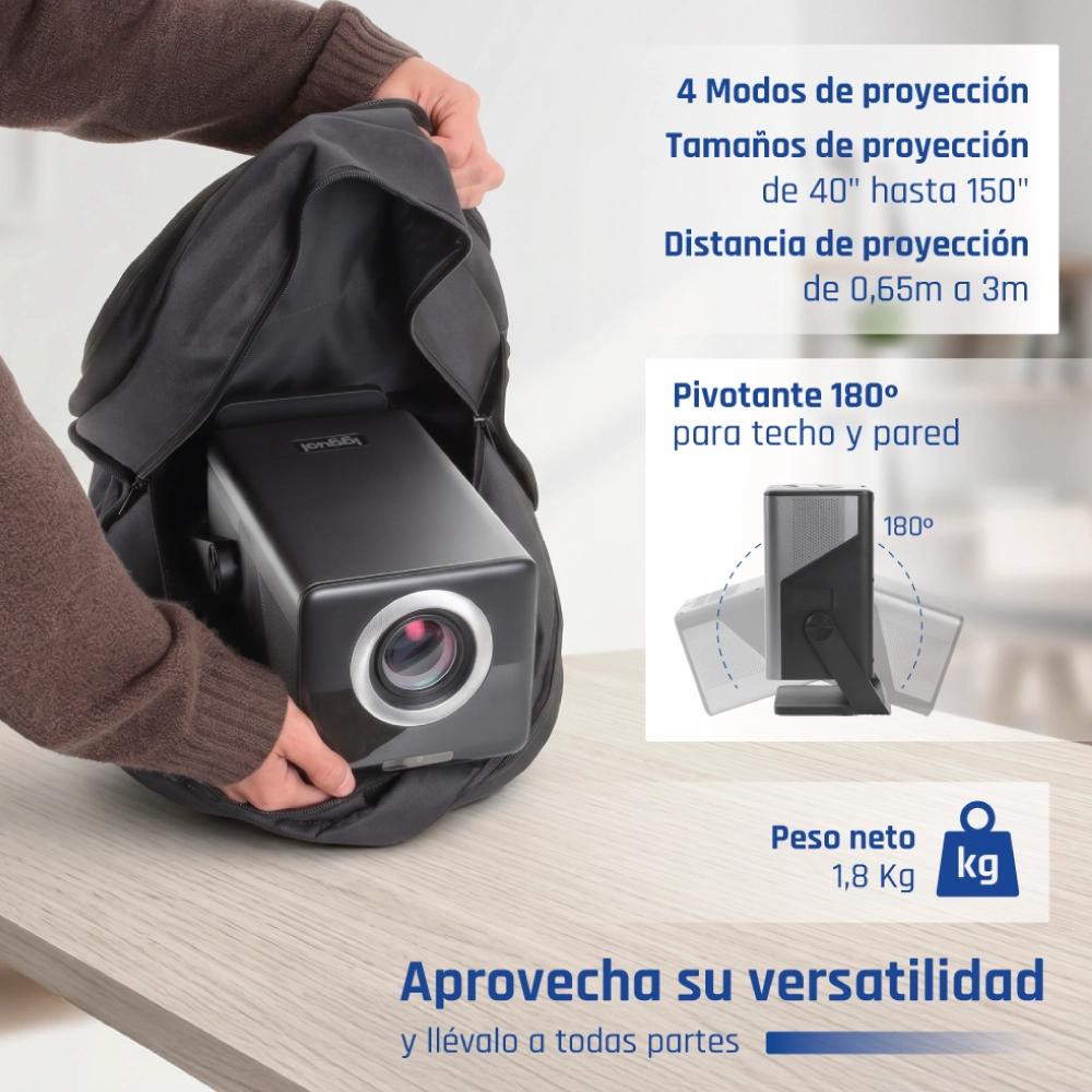 iggual Mini proyector 4K 1080p Pro 800ANSI Android - Imagem de Detalhe 3