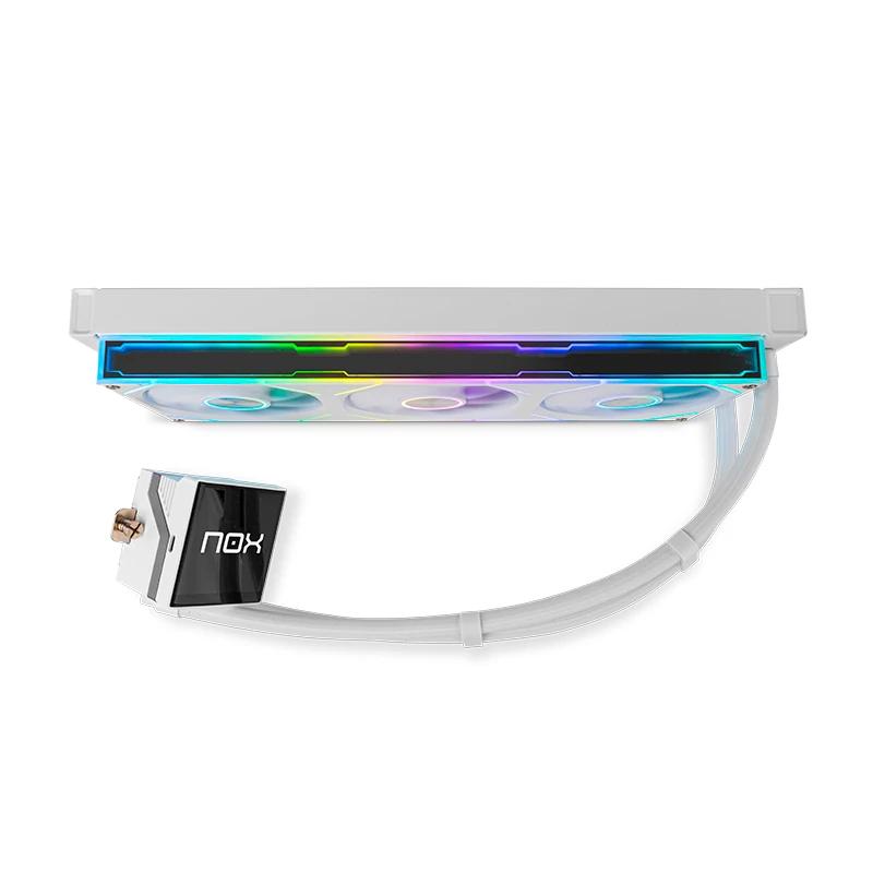 Nox Vent. HUMMER M-360 LCD Kit RL Mag ARGB Blanco - Imagem de Detalhe 1