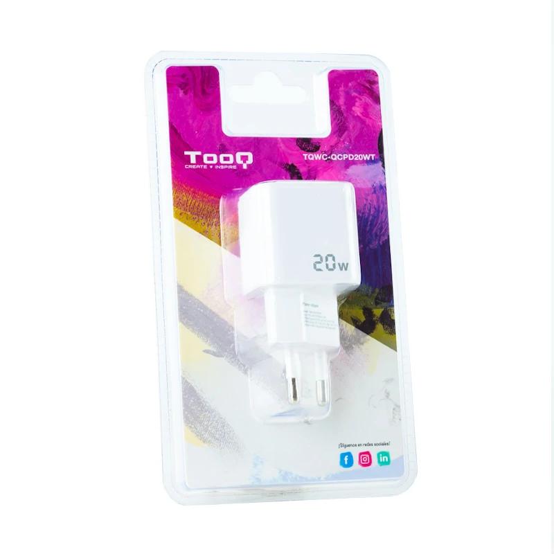 Tooq Carregador de parede USB-C/PD+USB-A/QC 20W - Imagem de Detalhe 2