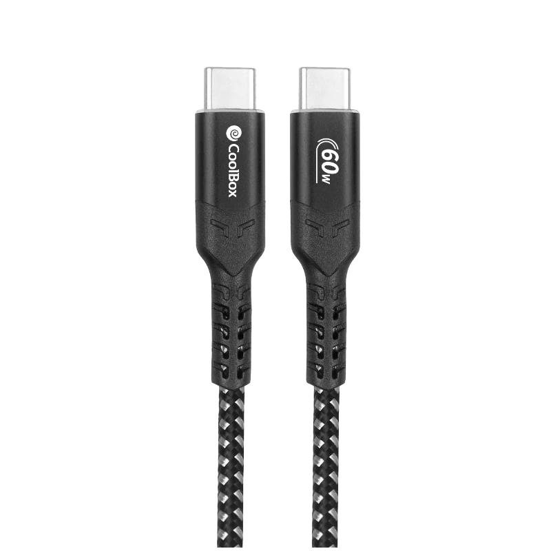 Coolbox     Cable    USB-C>USB-C   60W    Carga - Imagem de Detalhe 1