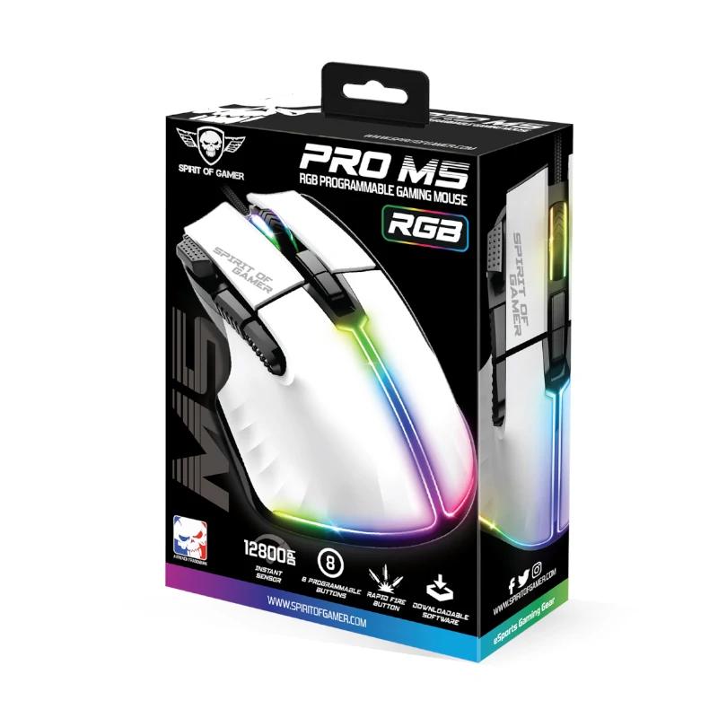 Spirit of Gamer Rato Souris Pro M5 Branco - Imagem de Detalhe 4