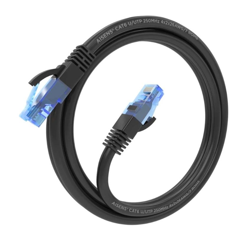 Aisens Cabo RJ45 Cat.6 UTP AWG26 CCA Preto 1.0M - Imagem de Detalhe 3