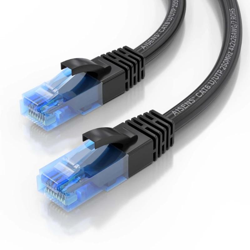 Aisens Cabo RJ45 Cat.6 UTP AWG26 CCA Preto 1.0M - Imagem de Detalhe 4