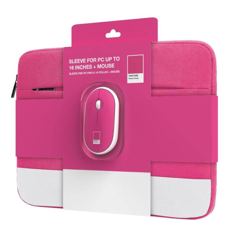 Celly Kit Sleeve Pantone + rato 15,6" Rosa - Imagem de Detalhe 1