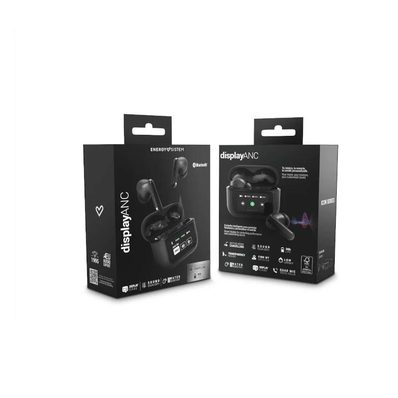 Energy Sistem Auriculares Display ANC Grafite TW - Imagem de Detalhe 3