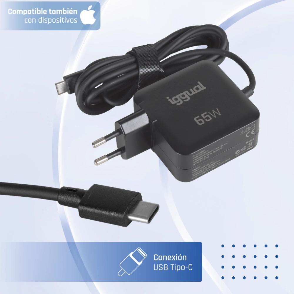 iggual Carregador portátil e móvel tipo C PD 65W - Imagem de Detalhe 2
