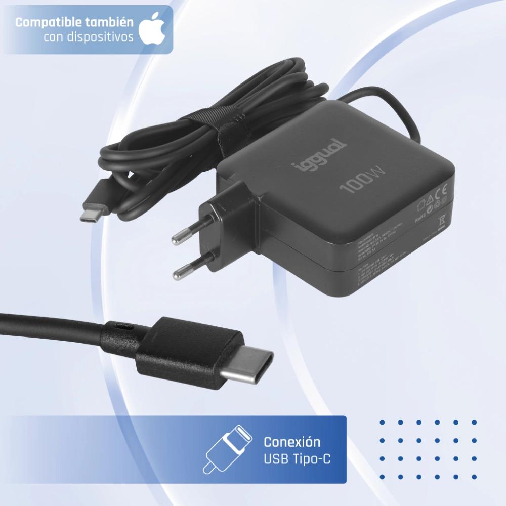 iggual Carregador portátil e móvel tipo C PD 100W - Imagem de Detalhe 2