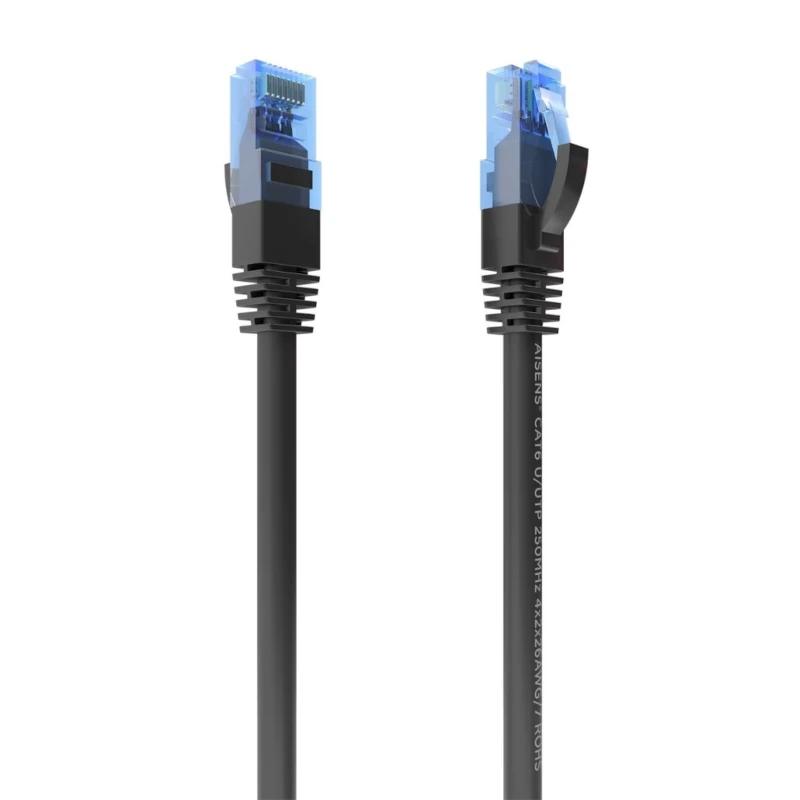 Aisens Cabo RJ45 CAT.6 UTP AWG26 CCA Preto 25cm - Imagem de Detalhe 2