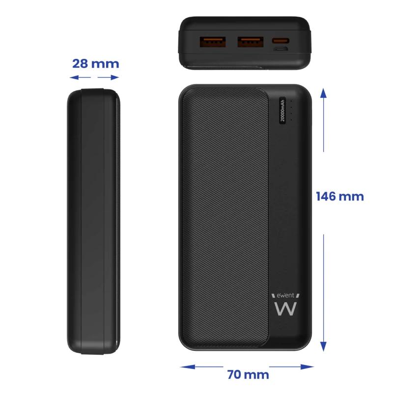 EWENT POWERBANK 20000mAh PD 22,5W - Imagem de Detalhe 1