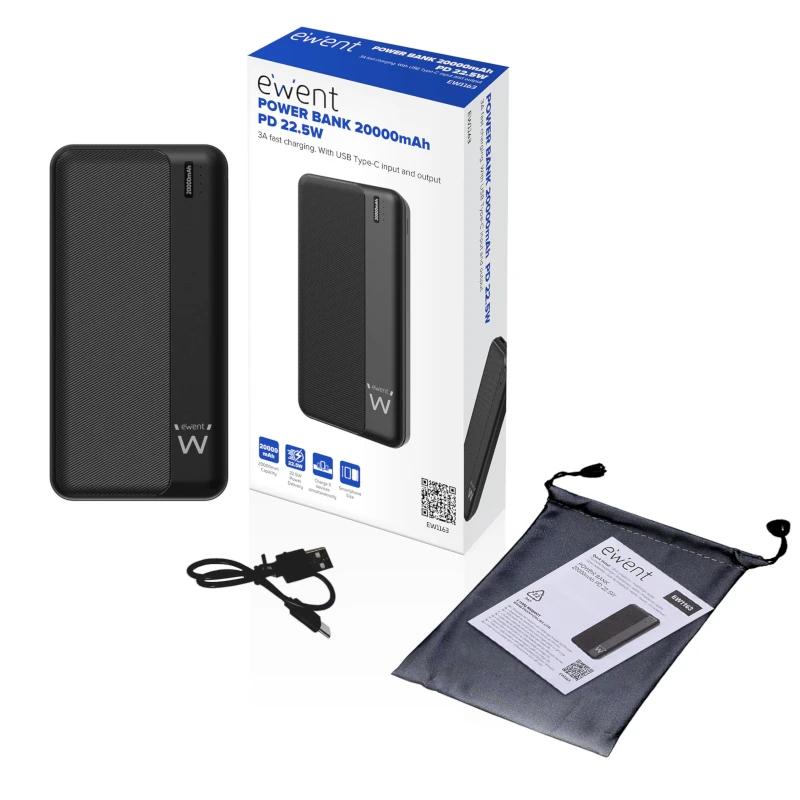 EWENT POWERBANK 20000mAh PD 22,5W - Imagem de Detalhe 2