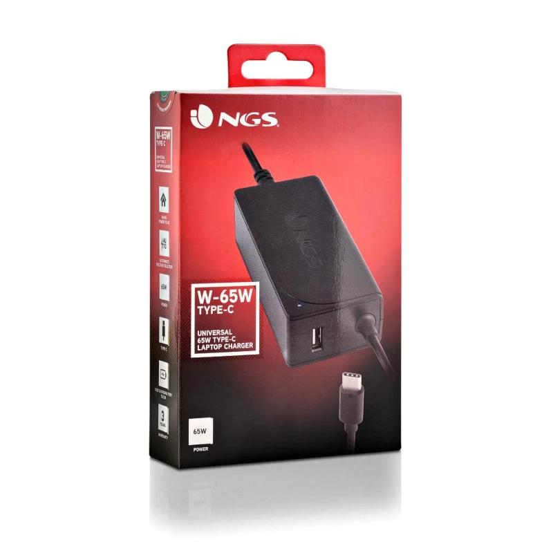 NGS CARREGADOR PARA PORTÁTIL 65W USB C 20V/3,25A - Imagem de Detalhe 3