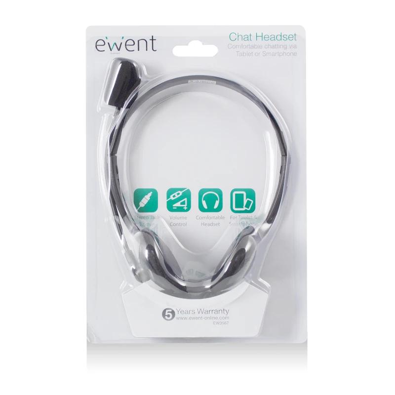 EWENT Auriculares de cabeça com micro mini jack - Imagem de Detalhe 1