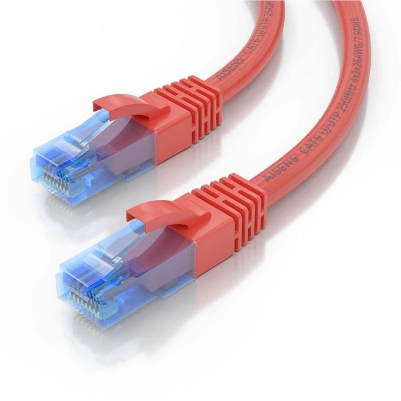 Aisens Cable RJ45 CAT.6 UTP AWG26 CCA Rojo 1.0m - Imagem de Detalhe 1