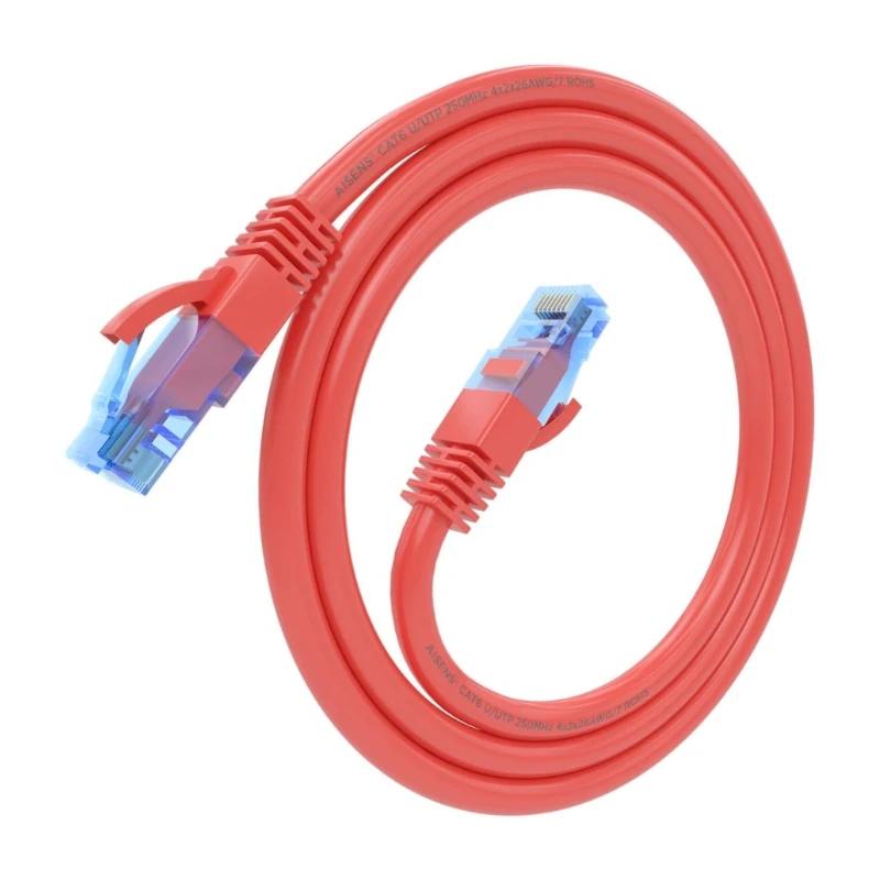 Aisens Cable RJ45 CAT.6 UTP AWG26 CCA Rojo 0.5m - Imagem de Detalhe 1