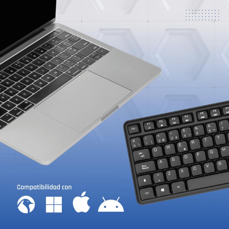 iggual Teclado USB estándar CK-SILENT-105T negro - Imagem de Detalhe 2