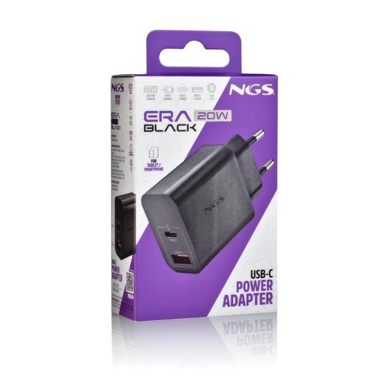 NGS CARGADOR GAN ULTRARAPIDO 20W USB-C+ USB-A - Imagem de Detalhe 2