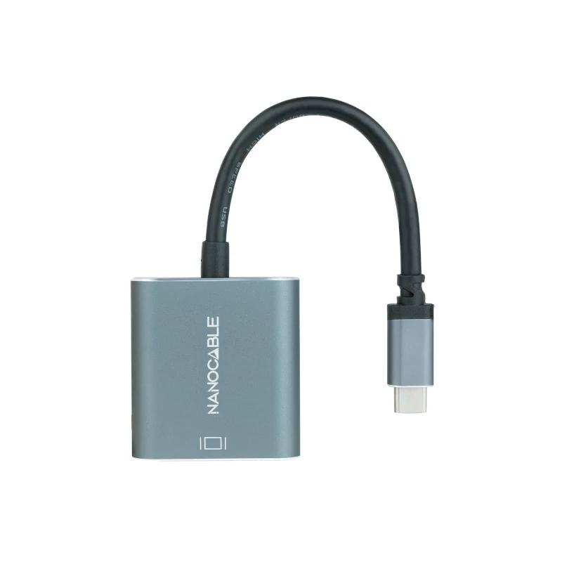Nanocable Conversor USB-C a DVI-D 15 cm Cinza - Imagem de Detalhe 4