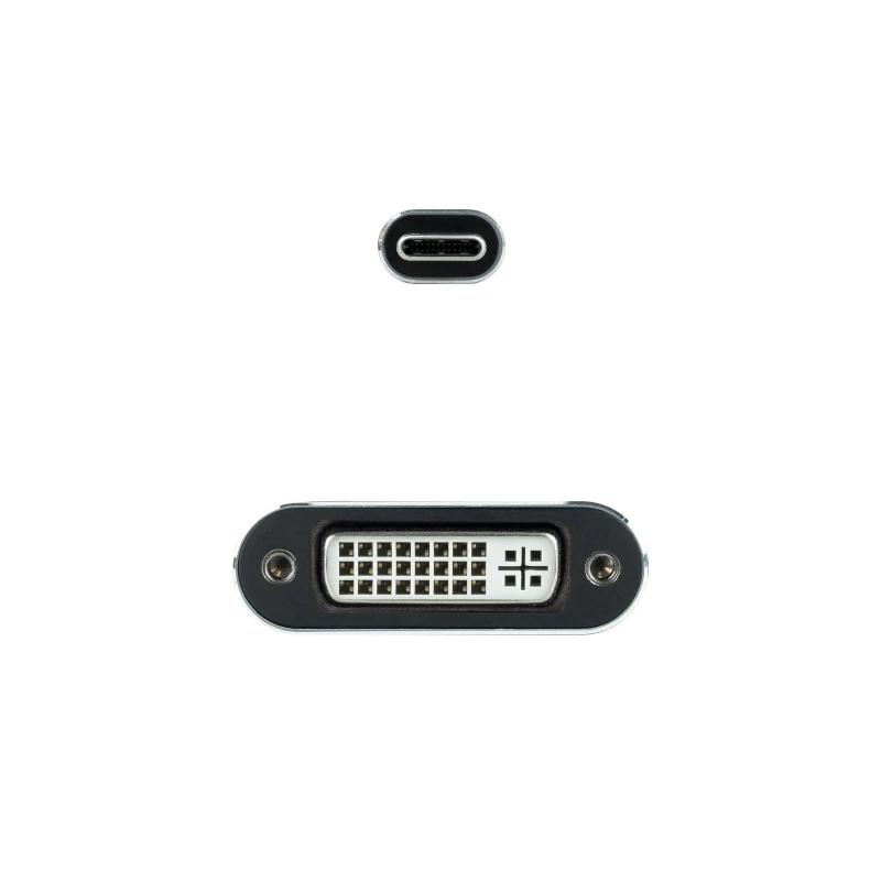 Nanocable Conversor USB-C a DVI-D 15 cm Cinza - Imagem de Detalhe 5