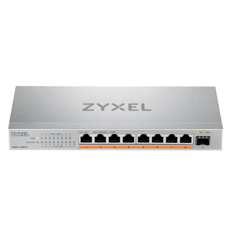 Zyxel XMG-108 Switch 5x2,5G 1 SFP+ PoE++ Desktop - Imagem de Detalhe 2