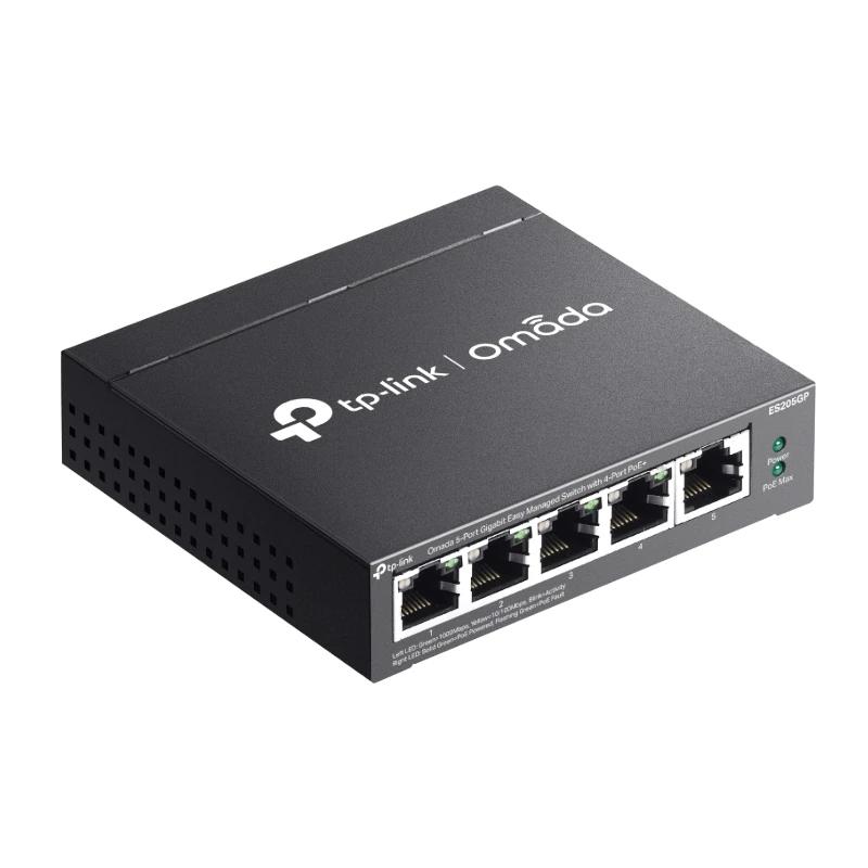 TP-Link ES205GP Switch 4xGb PoE+ 1xGb 65W Desktop - Imagem de Detalhe 2