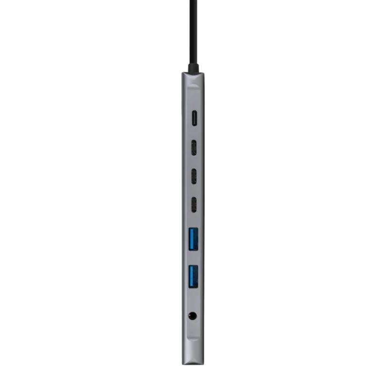 Nanocable Hub 8em1 USB-A+USB-C+HDMI+USB-C PD+Jack - Imagem de Detalhe 2