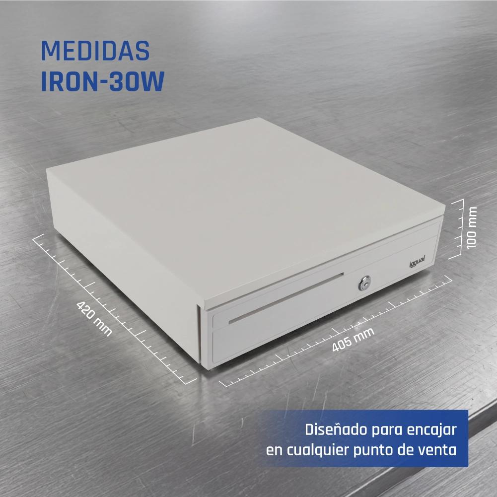 iggual Cajón portamonedas IRON-30W 42cm 5+5 branco - Imagem de Detalhe 6