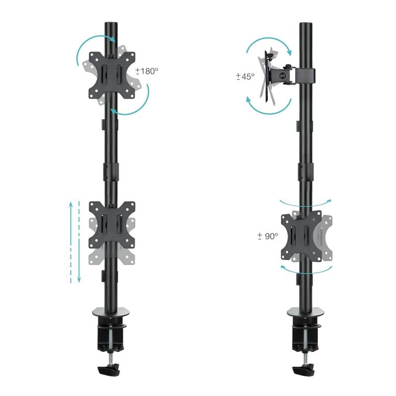 Tooq DB1233TNV-B Suporte de mesa 2 braçOS verticais - Imagem de Detalhe 1