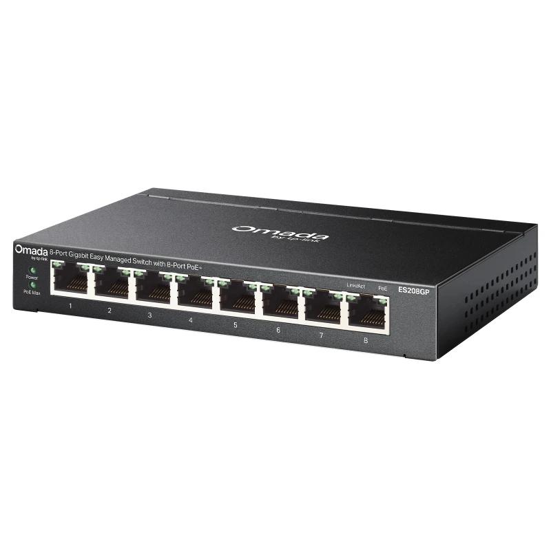 TP-Link ES208GP Switch 8xGbE PoE+ Acero Desktop - Imagem de Detalhe 1