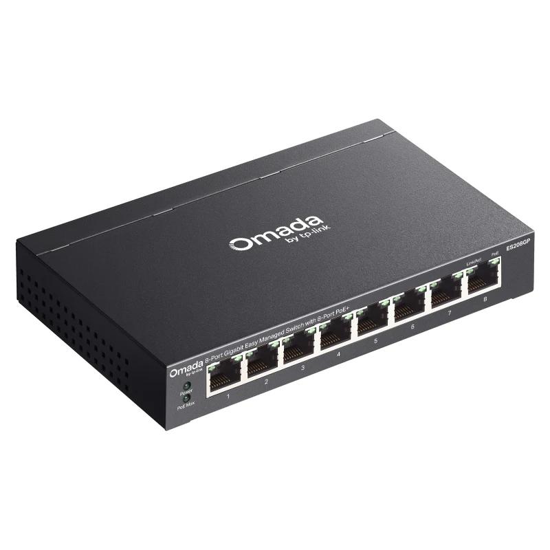 TP-Link ES208GP Switch 8xGbE PoE+ Acero Desktop - Imagem de Detalhe 2
