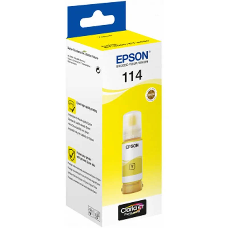 Epson Botella Tinta Ecotank 114 Amarelo - Imagem de Detalhe 2