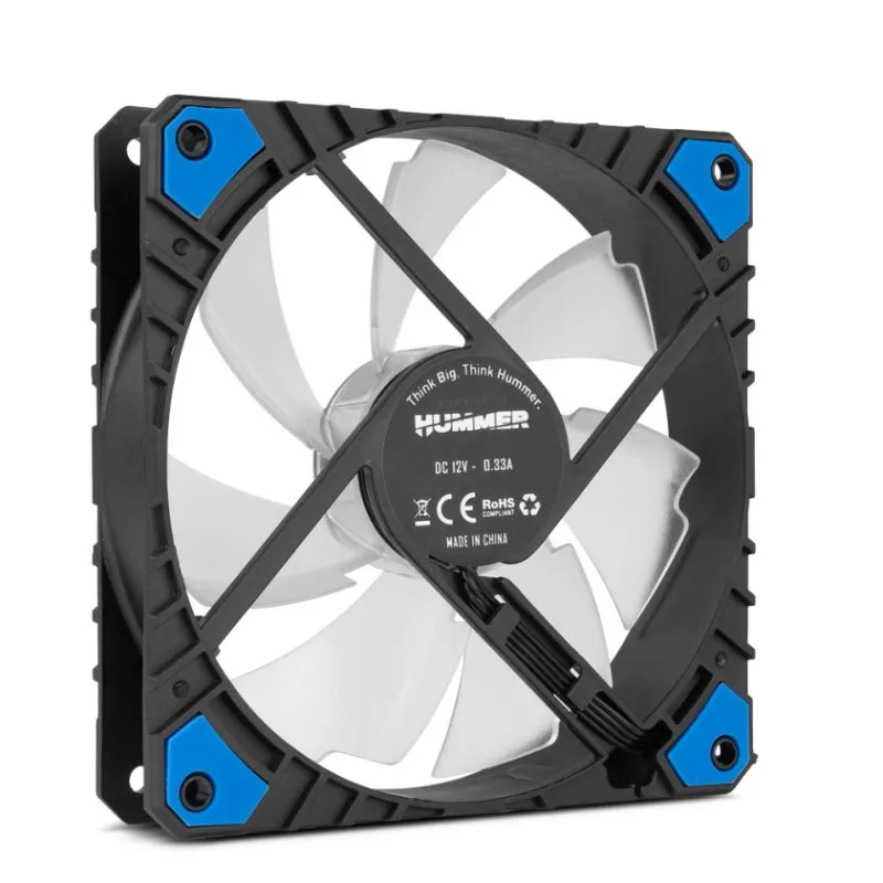 NOX Ventilador Hummer H-Fan PRO LED AZUL 120mm PWM - Imagem de Detalhe 6