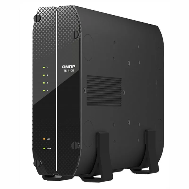 QNAP TS-410E NAS Tower Intel® Celeron® J6412 8 GB 0 TB QNAP QTS Preto - Imagem de Detalhe 4