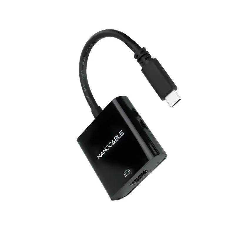Nanocable Conversor USB-C/M a HDMI/H Preto 15cm - Imagem de Detalhe 4