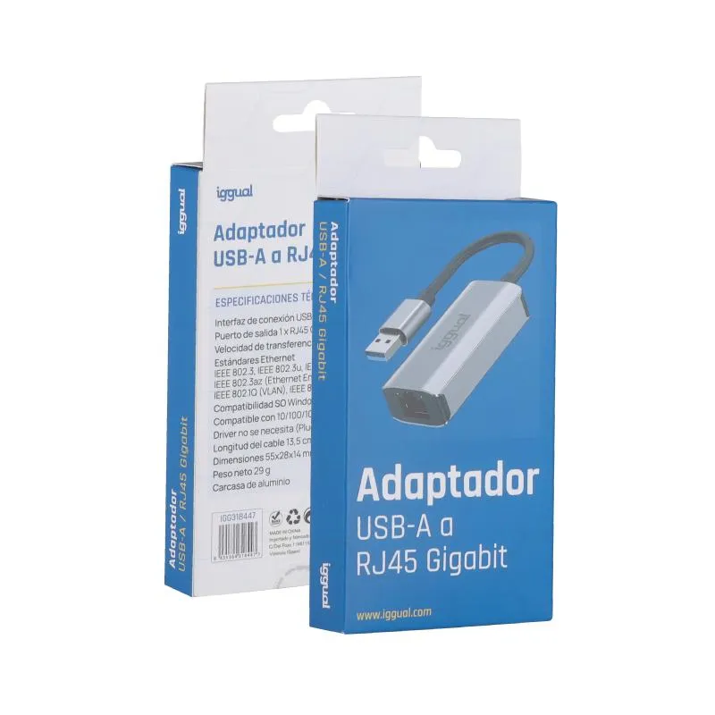 iggual Adaptador USB-A a RJ45 Gigabit - Imagem de Detalhe 5