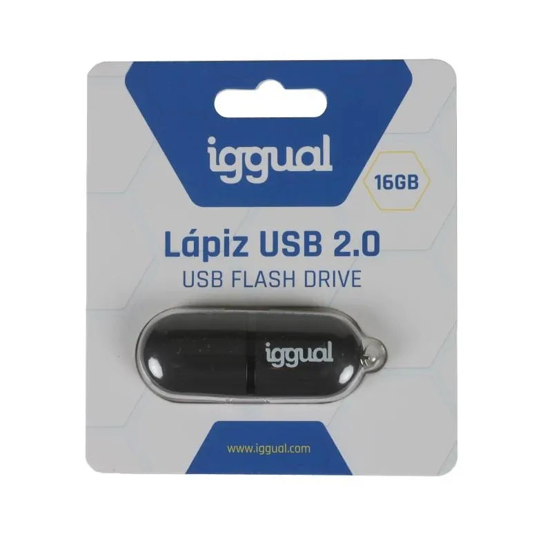 iggual Pen Drive USB 2.0 16GB PEN16 preto - Imagem de Detalhe 6