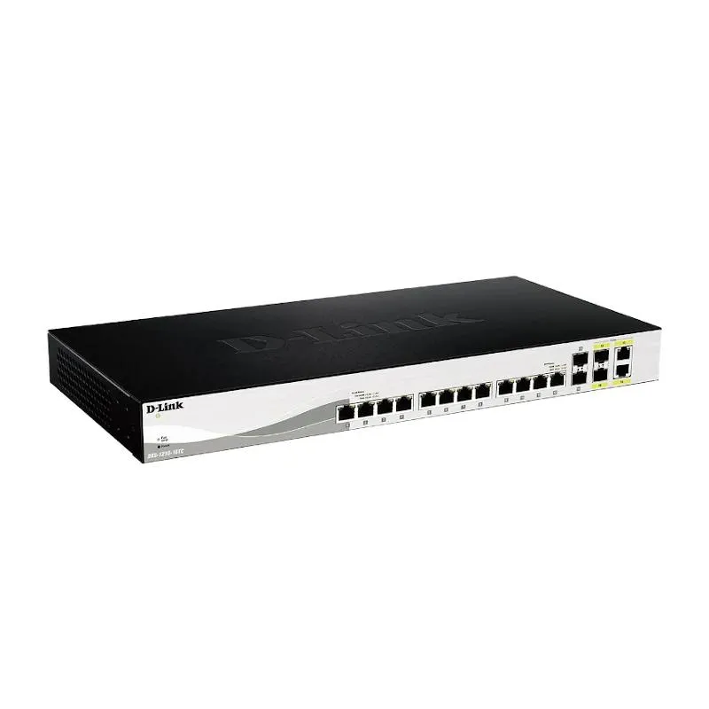 D-Link DXS-1210-16TC switch de rede Gerido L2 10G Ethernet (100/1000/10000) Preto - Imagem de Detalhe 2