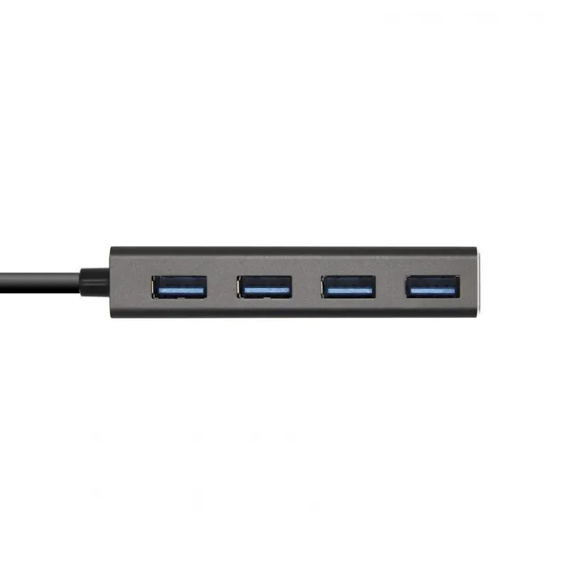 Aisens Hub USB 3.1 USB-C/M-4xTipo A/H cinza, 15cm - Imagem de Detalhe 4