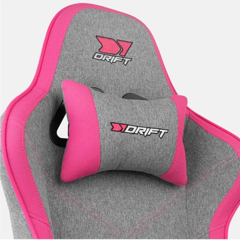 DRIFT Silla Gaming DR90 PRO Cinza/Rosa - Imagem de Detalhe 6
