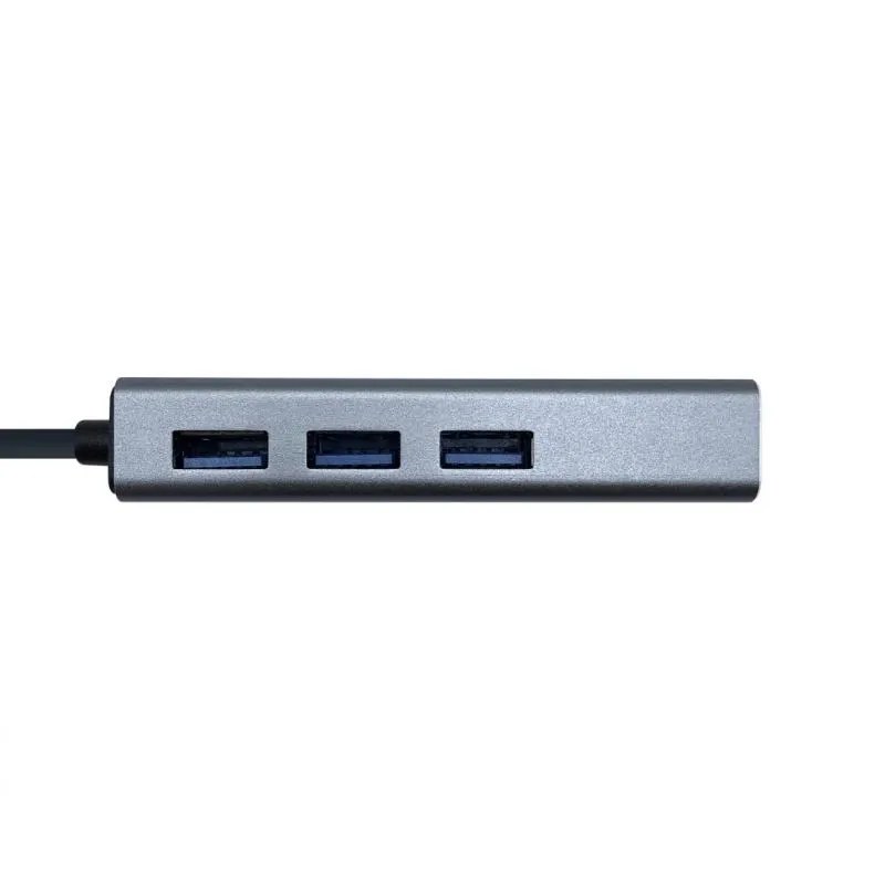 Aisens Conversor USB 3.0 Ethernet + 3 USB 3.0 cinza - Imagem de Detalhe 4