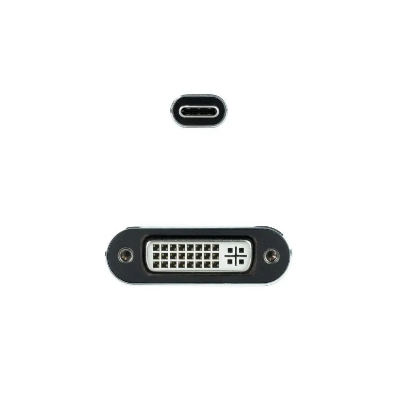 Nanocable Conversor USB-C a DVI-D 15 cm Cinza - Imagem de Detalhe 5